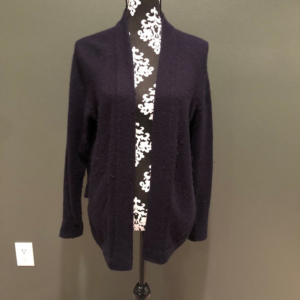 LOFT Cozy Cardigan - Navy - Small